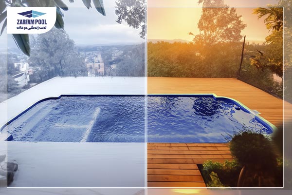 دوام استخر در سرما و گرما