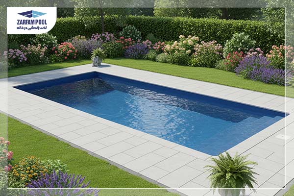 استخر پیش ساخته در باغ
