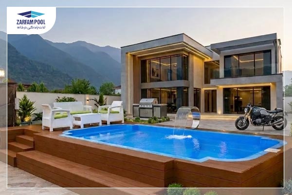 استخر پیش ساخته روکار